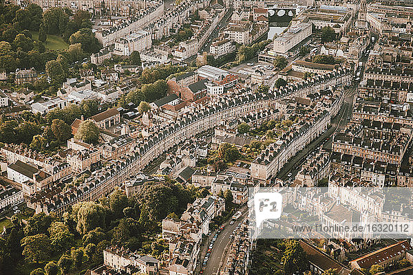Luftaufnahme Stadtbild  Bath  Somerset  UK