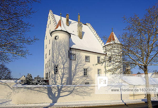 Germany  Kisslegg  Altes Schloss in winter