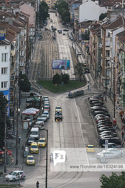 Bulgarien  Sofia  Stadtansicht  Blick auf den Boulevard Gen. Skobelev