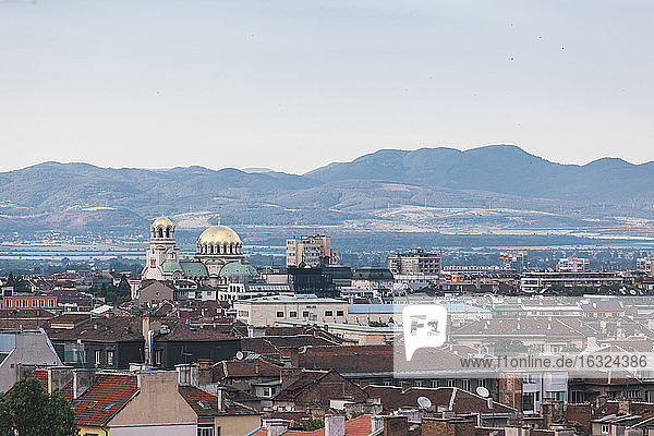 Bulgarien  Sofia  Blick auf die Alexander-Newski-Kathedrale
