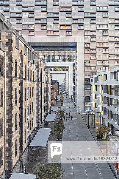 Germany  Cologne  crane houses and old warehouses at Zollhafen
