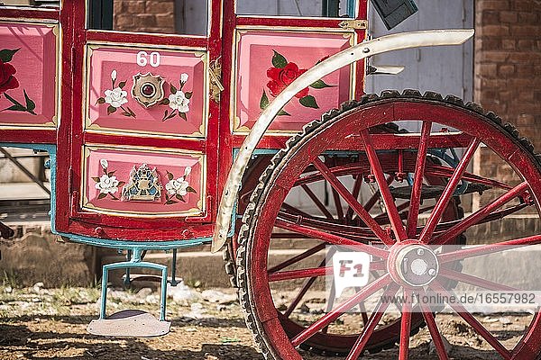 Pferd und Wagen  Pyin Oo Lwin (auch bekannt als Pyin U Lwin)  Region Mandalay  Myanmar (Birma)
