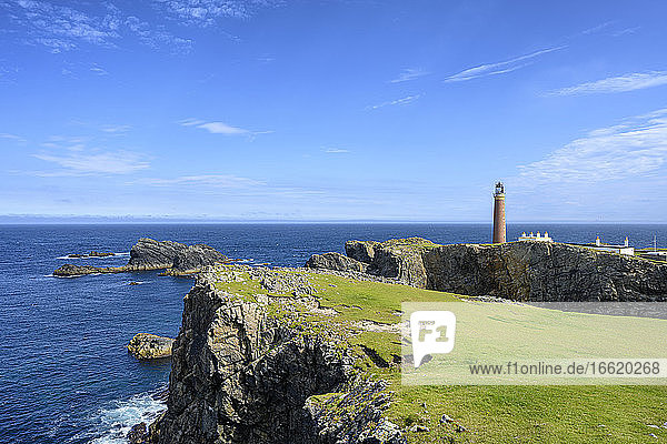 UK  Schottland  Butt of Lewis Leuchtturm am nördlichsten Punkt der Isle of Lewis