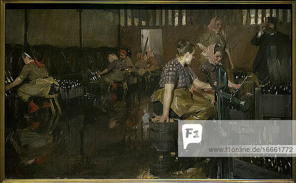 Anders Zorn (1860-1920). Schwedischer Maler. Die kleine Brauerei  1890. Nationalmuseum. Stockholm. Schweden.