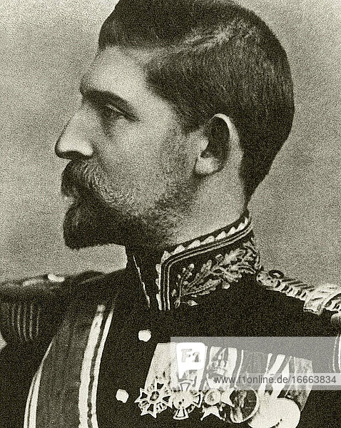 Ferdinand I. (1865-1927)  Spitzname der Einiger . König von Rumänien von 1914-1927. Porträt. Fotografie.