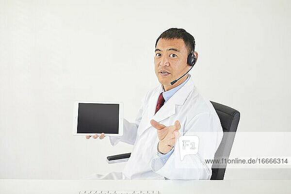 Japanese doctor in the studio