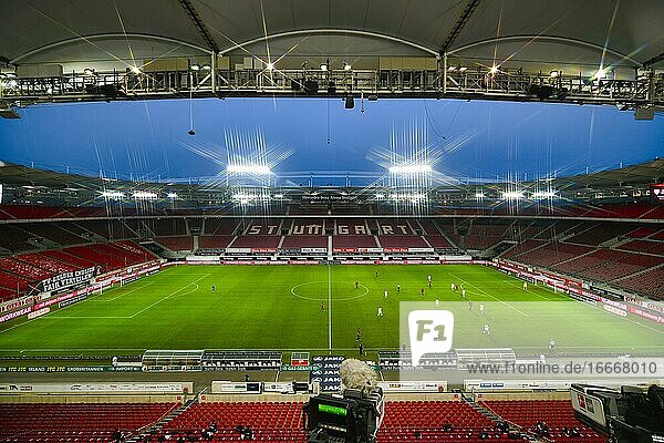 Stadium without spectators ghost game in the Bundesliga Mercedes-Benz Arena Corona crisis Stuttgart Baden-Württemberg Germany Europe