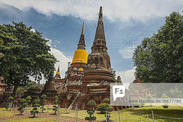 Pagode des Tempels Wat Yai Chaimongkol in Ayutthaya