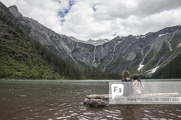 Two Sisters Visit Alpine Lake