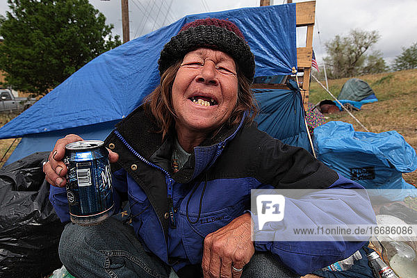 Homeless Tent City in Sacramento