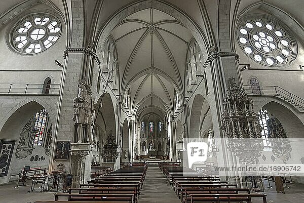 Interior of St. Paul's Cathedral  Münster  North Rhine-Westphalia  Germany  Europe