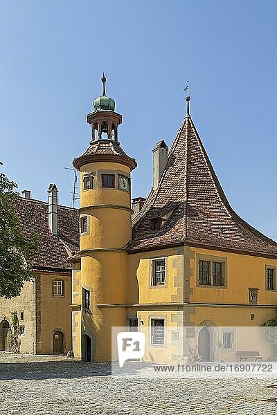 Hegereiterhaus von 1591  Altstadt  Rothenburg ob der Tauber  Mittelfranken  Bayern  Deutschland  Europa