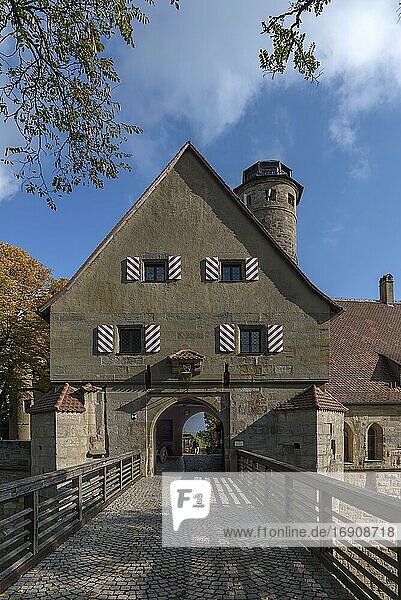 Eingangstor zur Altenburg  Bamberg  Oberfranken  Bayern  Deutschland  Europa