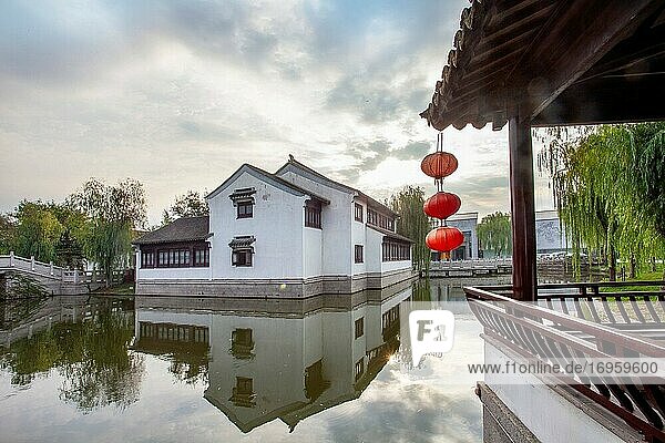 Jiangsu Wuzhong Bezirk Suzhou Lu Stadt gerade
