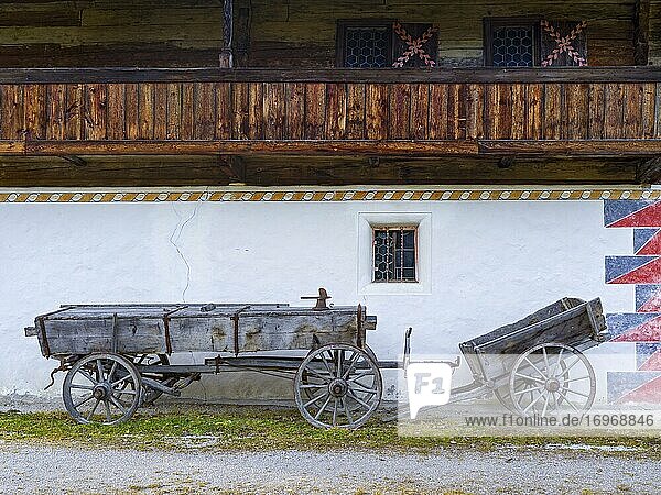 Tiroler Bauernhof Detail  Museum Tiroler Bauernhöfe  Kramsach  Tirol  Österreich  Europa