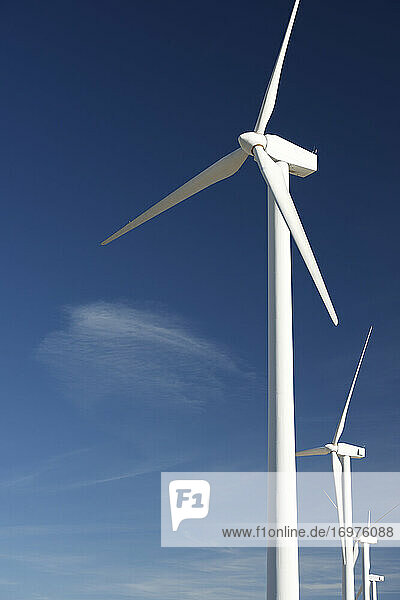 Windmühlen zur Stromerzeugung in Spanien.