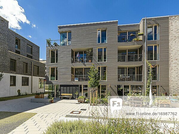 Modernes Wohnhaus MaxAcht aus Massivholz  Nachhaltigkeit  Klimafreundlichkeit  Olga Areal  Stuttgart-West  Stuttgart  Baden-Württemberg  Deutschland  Europa
