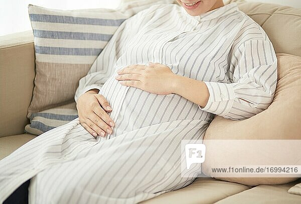 Pregnant Japanese woman