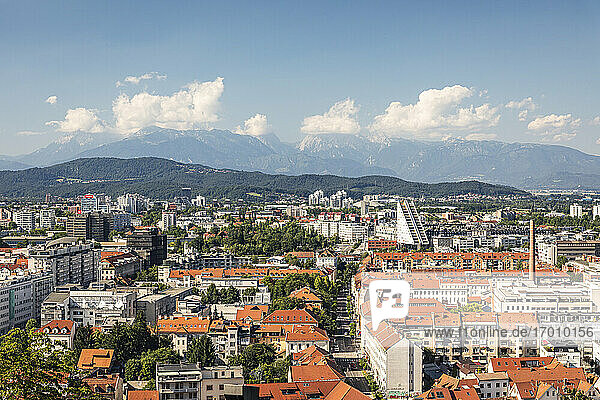 Slowenien  Ljubljana  Blick auf die Stadt