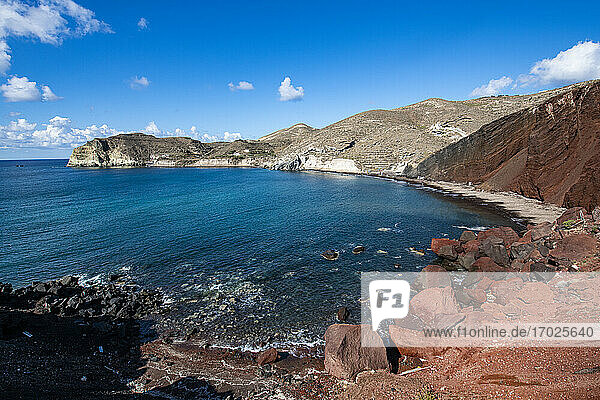 Roter Strand  Santorin  Kykladen  Griechische Inseln  Griechenland  Europa