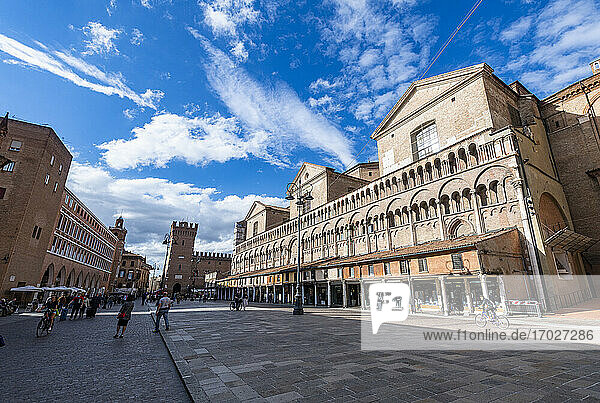 Gotischer Dom  UNESCO-Weltkulturerbe  Ferrara  Emilia-Romagna  Italien  Europa