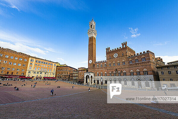Piazza del Campo  Hauptplatz in Siena  UNESCO-Weltkulturerbe  Toskana  Italien  Europa