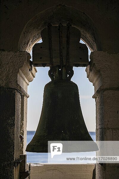 Piran  Slowenien. Glockenturm der Kirche St. Georg  Slowenisch-Istrien  Slowenien  Europa