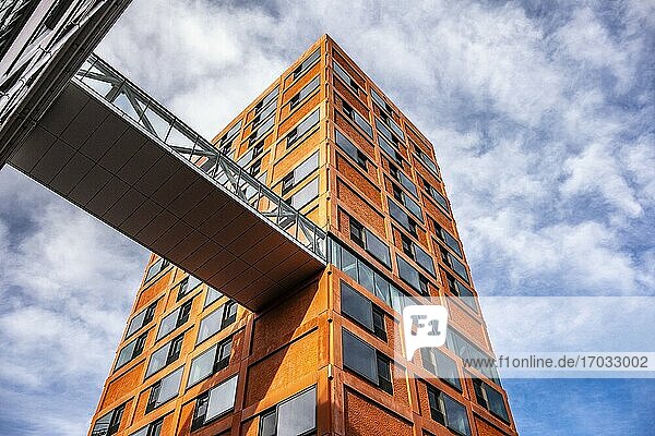 Neu errichtete moderne Architektur in Strijp-S  Eindhoven  Niederlande  Europa.