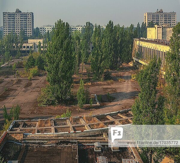 Platz  Pripyat  Lost Place  Sperrzone Tschernobyl  Ukraine  Europa