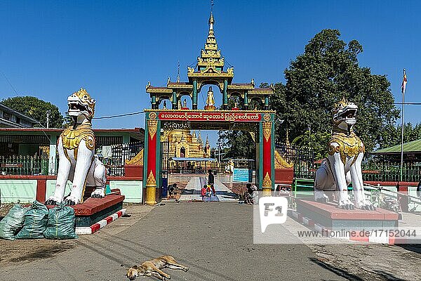 Su taung pyi pagoda  Myitkyina  Kachin-Staat  Myanmar  Asien