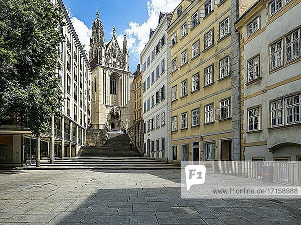 Österreich  Wien  Passauer Platz mit Kirche Marie am Gestade