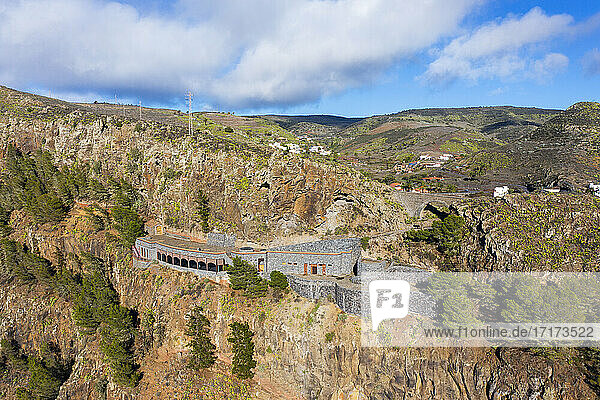 Mirador Ermita del Santo observation point in mountain landscape