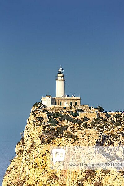 Lighthouse Cap Formentor text free space copyspace Balearic Islands travel travel in Majorca  Spain  Europe
