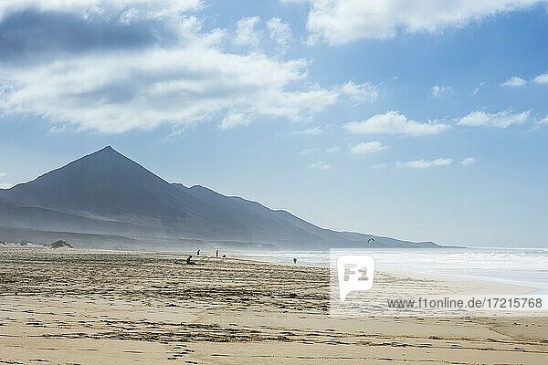Remote Cofete beach  Fuerteventura  Canary islands  Spain  Europe