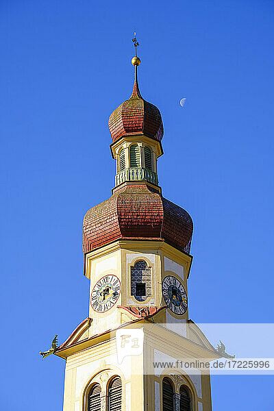 Spire of the Church of St Vitus  Fulpmes  Tyrol  Austria