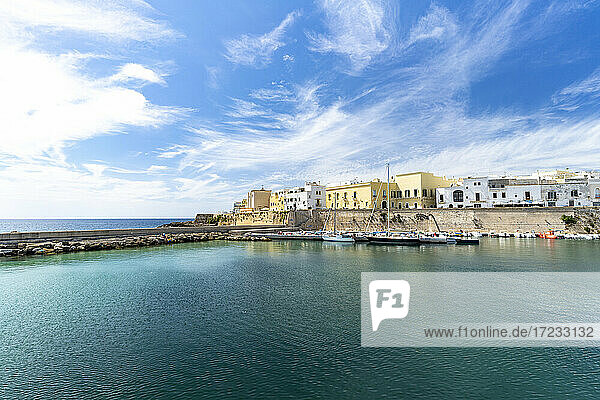 Altstadt und Hafen von Gallipoli  Provinz Lecce  Salento  Apulien  Italien  Europa