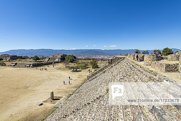 Monte Alban  UNESCO World Heritage Site  Oaxaca  Mexico  North America