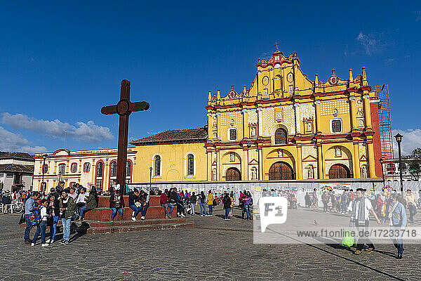 Kathedrale von San Cristobal de la Casas  Chiapas  Mexiko  Nordamerika