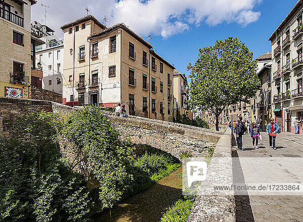 Bezirk Albaicin (Albayzin)  Granada  Andalusien  Spanien  Europa