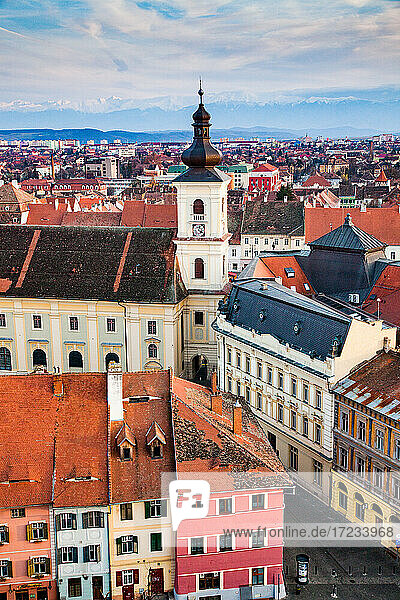 Altstadt von Sibiu  Siebenbürgen  Rumänien  Europa