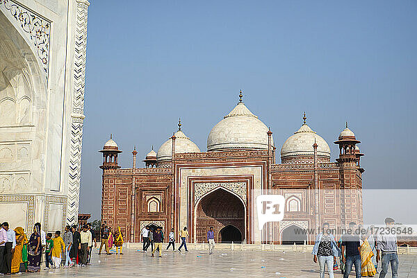Taj Mahal  UNESCO-Weltkulturerbe  Agra  Uttar Pradesh  Indien  Asien