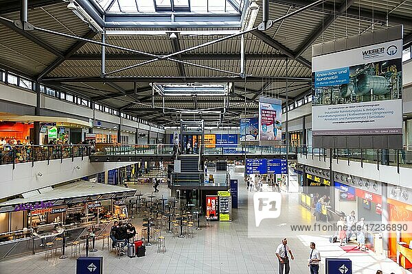 Terminal of Leipzig/Halle Airport (LEJ) in Germany