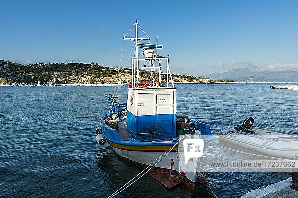 Little fishing boat  Samos  Greece  Europe