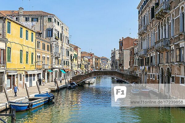 Canal  Venice  Veneto  Italy  Europe