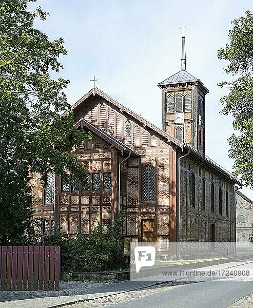 Dorfkirche Zerpenschleuse  Landkreis Barnim  Brandenburg  Deutschland  Europa
