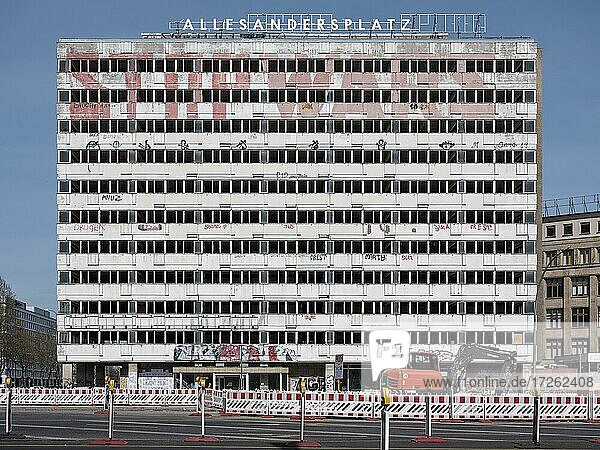 Haus der Statistik am Alexanderplatz  Projekt Allesandersplatz  Berlin-Mitte  Berlin  Deutschland  Europa