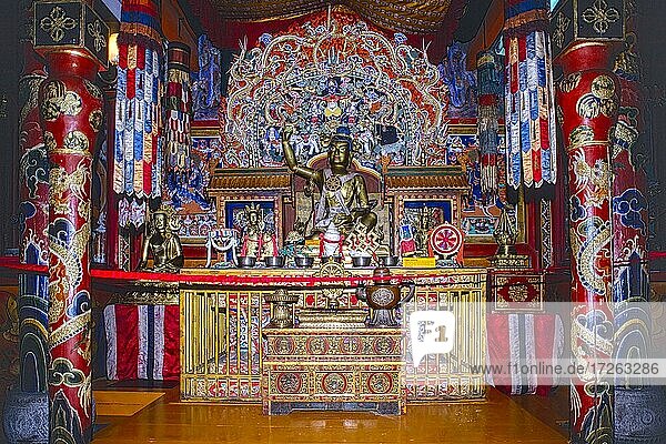 Yadam Temple  Duvchinnagwujodba deity  Choijin Lama Temple  Ulaanbaatar  Mongolia  Asia