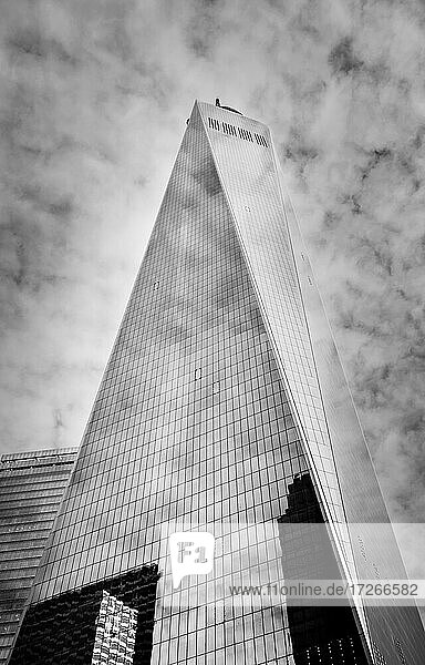 USA  New York  New York  Tiefblick auf das One World Trade Center
