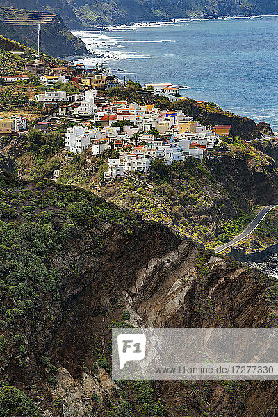 Spanien  Provinz Santa Cruz de Tenerife  Almaciga  Abgelegenes Dorf an der zerklüfteten Küste der Insel Teneriffa