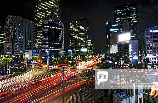 Hochhäuser im Gangnam-Viertel von Seoul